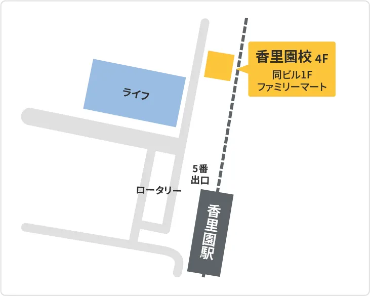 森塾 香里園校までの地図
