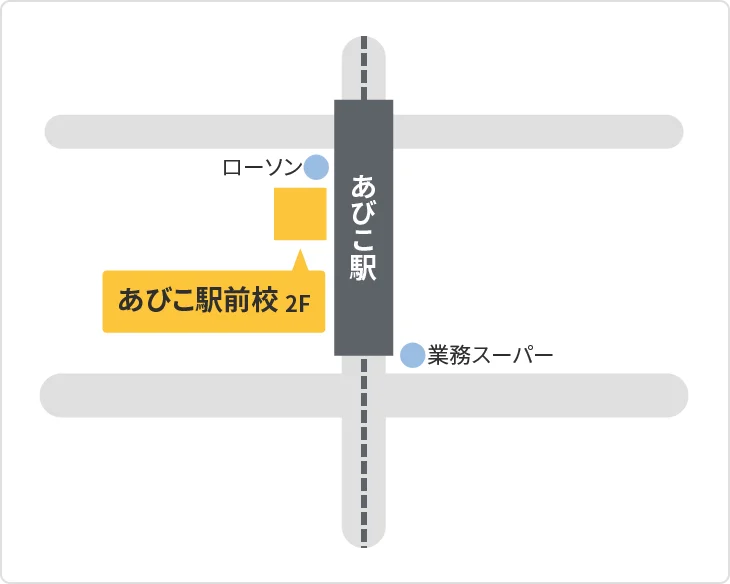 森塾 あびこ駅前校までの地図