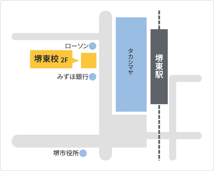 森塾 堺東校までの地図