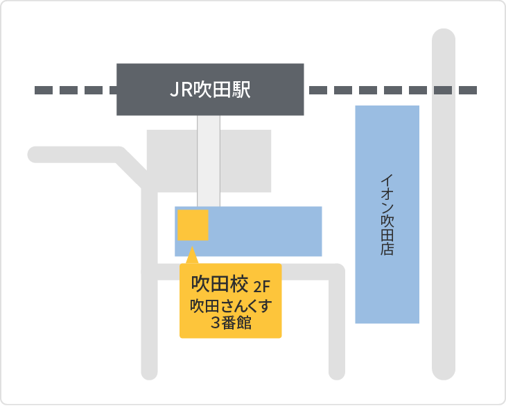 森塾 吹田校までの地図