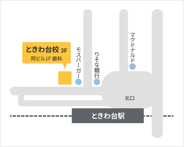 森塾 ときわ台校までの地図