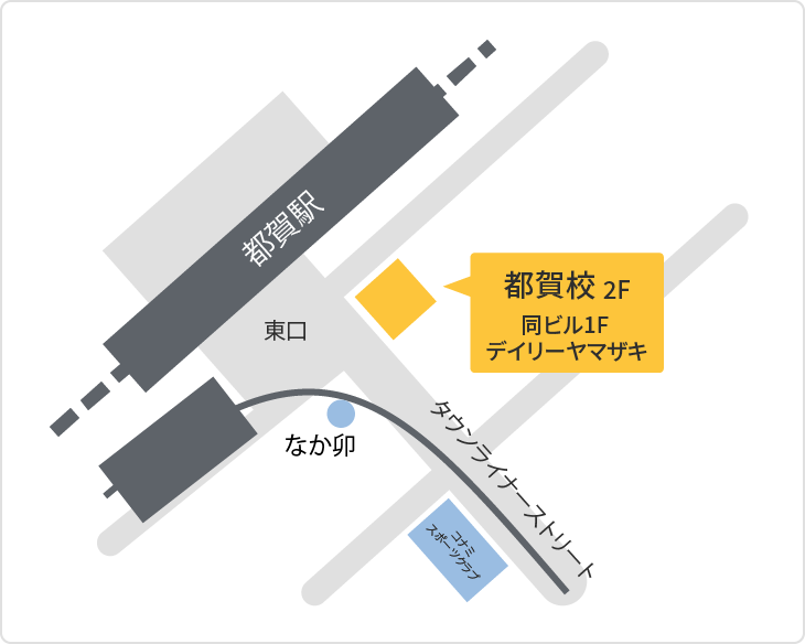 森塾 都賀校までの地図